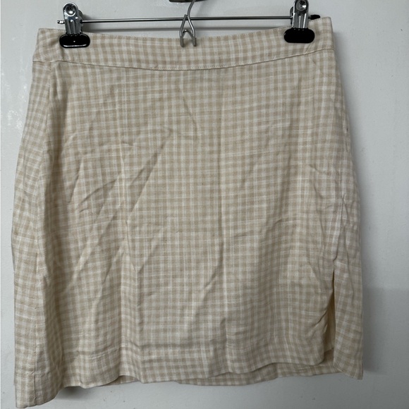 Checked mini skirt - Size Large - Picture 1 of 4